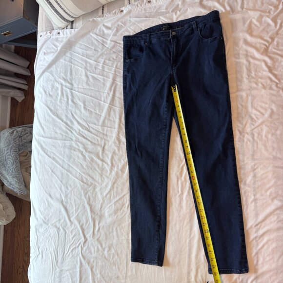 Universal Standard Dark Blue / Indigo Skinny Jeans Size 16 Long Great UC - Picture 5 of 9